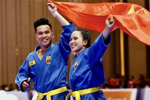 Радость вьетнамских боксеров - медалистов. (Фото: ВИА)