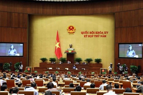 Министр здравоохранения Дао Хонг Лан выступила с разъяснением и уточнением ряда вопросов, поднятых народными депутатами. (Фото: Фам Киен/ВИА)