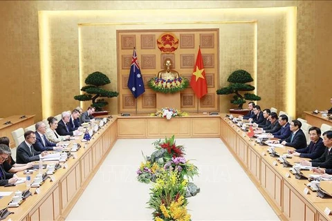 Состоялись переговоры между премьер-министром Фам Минь Тьинем и премьер-министром Австралии Энтони Альбанезе. (Фото: Зыонг Жанг/ВИА)