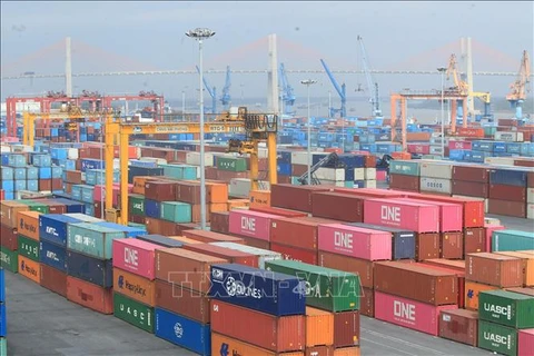 Товары импортируются и экспортируются через порт Хайфон. (Фото: Ан Данг/ВИА)