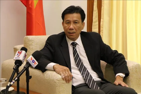 Посол Вьетнама в Индонезии Та Ван Тхонг. (Фото: Хыу Тьиен, корреспондента ВИА в Индонезии/ВИА)