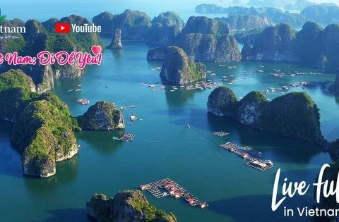 Национальная админисрация туризма Вьетнама проводит коммуникационную кампанию с серией видеороликов на тему «Вьетнам: путешествие, чтобы любить» на цифровой платформе Youtube. (Фото: Министерство культуры, спорта и туризма) 