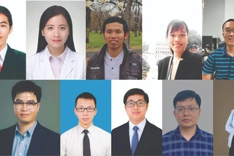 Десять молодых ученых, получивших премию "Золотой глобус" в области науки и технологии в 2023 году. (Фото любезно предоставлено организационным комитетом)