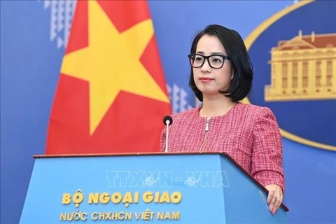 Официальный представитель МИД Вьетнама Фам Тху Ханг. (Фото: ВИА) 