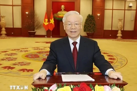 Генеральный секретарь ЦК КПВ Нгуен Фу Чонг. (Фото: ВИА) 