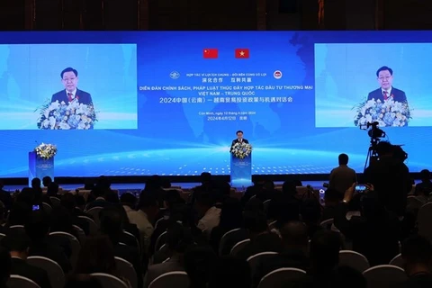 Председатель НС Выонг Динь Хюэ на форуме. (Фото: ВИА)