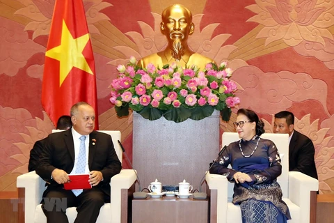 Председатель НС Вьетнама Нгуен Тхи Ким Нган приняла делегацию Единой социалистической партии Венесуэлы ​