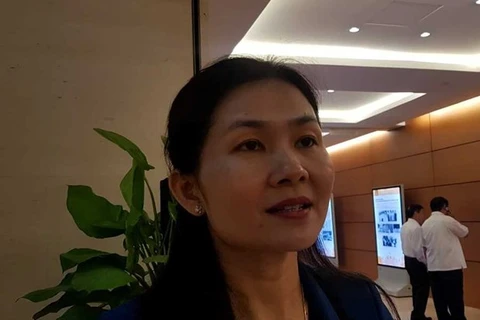 Г-жа Тон Нгок Хань, член Национального собрания от провинции Биньфыок. (Фото: источник Вьетнам +)