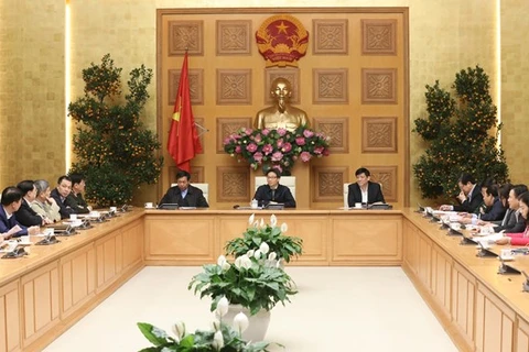 Заседание Национального руководящего комитета по профилактике и борьбе с заболеванием, вызванным nCoV, в Ханое 10 февраля (Фото: ВИА)
