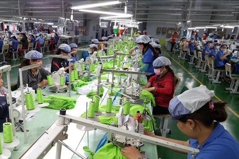 Производственная линия дальневосточной компании New Apparel Vietnam в индустриальном парке Бакдонгфу в южной провинции Биньфуок (Фото: ВИА)