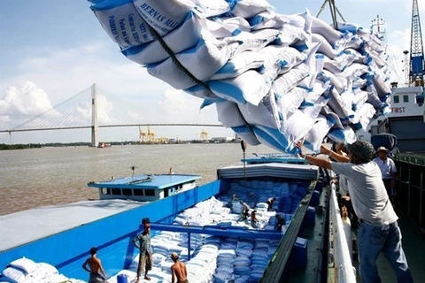 Во Вьетнаме в январе наблюдался сильный рост экспорта риса (Фото: ВИА)