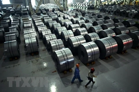 Hoa Phat Group, крупнейший производитель стали в стране, экспортировал более 40.000 тонн строительной стали в феврале. (Фото: ВИА)