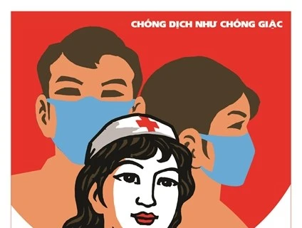 Плакат Ханойского художника Лыу Йена Тхе - (Фото: vietnamnet.vn)