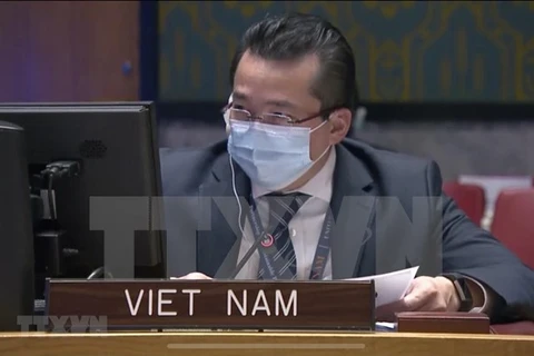Посол Фам Хай Ань, заместитель главы постоянного представительства Вьетнама при ООН. (Фото: ВИА)
