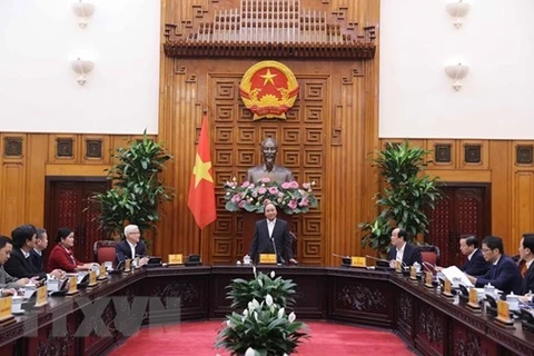 14 января премьер-министр Нгуен Суан Фук провел рабочую встречу с руководителями провинции Биньфыок (Фото: ВИА)