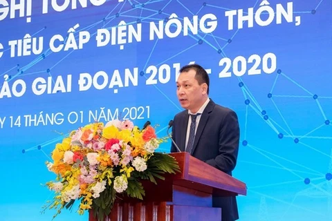 Заместитель министра промышленности и торговли Данг Хоанг Ан выступает на конференции (Фото: ВИА)