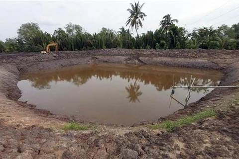 Пруд для хранения пресной воды (Фото: ВИА)