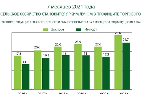 Сектор сельского хозяйства становится ярким лучом в профиците торгового баланса