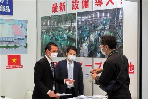 Вьетнамские фирмы представляют продукцию на выставке M-Tech Nagoya (Фото: ВИА)