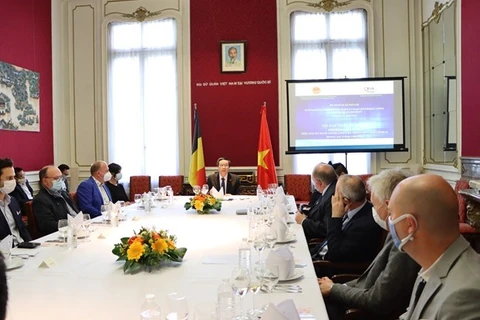 22 апреля в Брюсселе прошел семинар по привлечению инвестиций Вьетнам - Бельгия (Фото: ВИА)