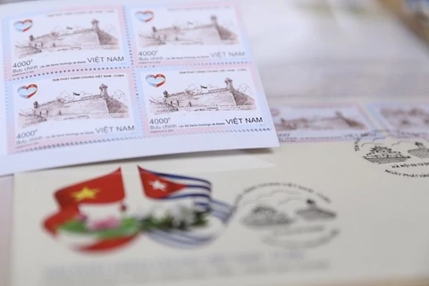 Почтовая марка в память о вьетнамско-кубинских отношениях (Фото: ВИА) 