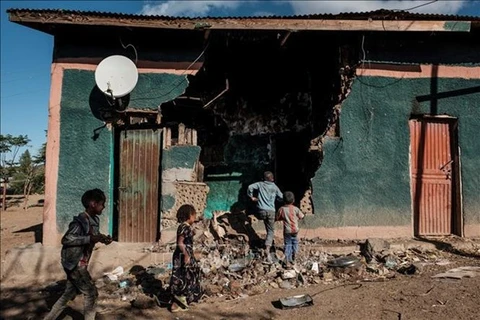 Поврежденные здания во время конфликта в Тыграе, Эфиопия (Фото: AFP / ВИА)