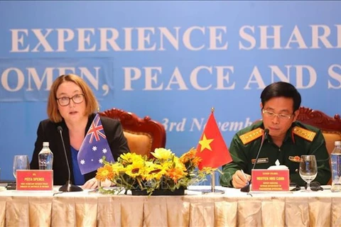 Конференция была совместно проведена Департаментом операций по поддержанию мира Вьетнама при Министерстве обороны и Военным атташе посольства Австралии. (Фото: ВИА) 