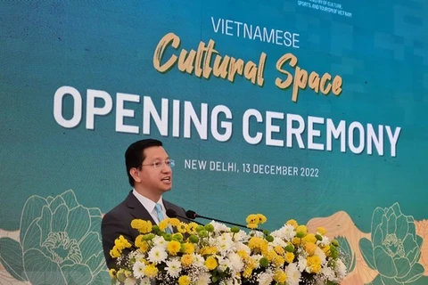 На мероприятии выступил посол Вьетнама в Индии Нгуен Тхань Хай. (Фото: ВИА) 