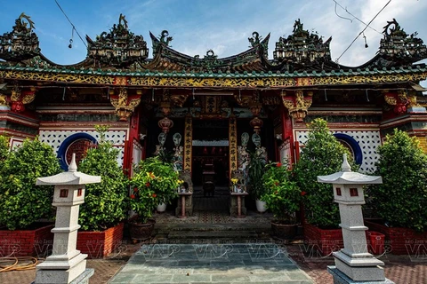 Пагода Киен Ан Кунг (также известная как пагода господина Куатя) имеет почти столетнюю историю и расположена в центральной части города Шадек в провинции дельты Меконга. (Фото: ВИА) 