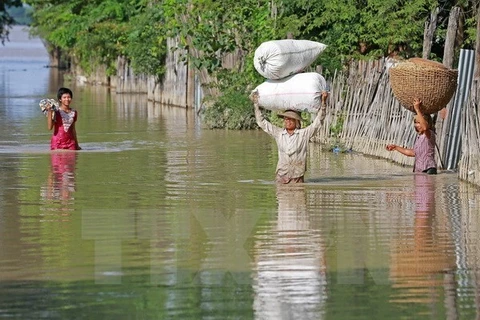 缅甸水灾持续恶化附图（图片来源：越通社）
