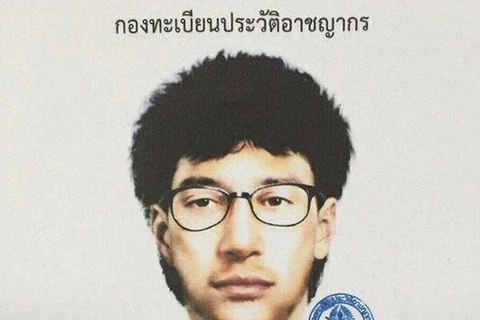 泰警方公布曼谷爆炸嫌疑犯的画像（图片来源：Bangkok Post）