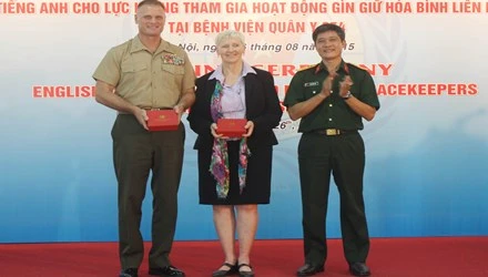 为越南参加联合国维和力量举行的英语培训班开班典礼（图片来源于网络）