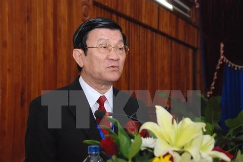 越南国家主席张晋创（图片来源：越通社）