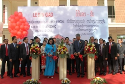 老挝万象首都政治行政学院宿舍楼落成仪式在万象举行（图片来源于网络）