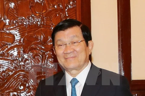 越南国家主席张晋创。
