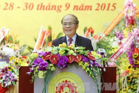 阮生雄主席出席越共富寿省第十八次代表大会。