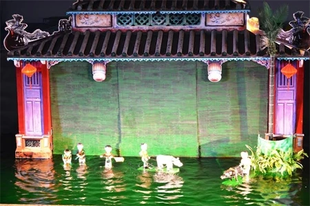 越南水上木偶戏表演