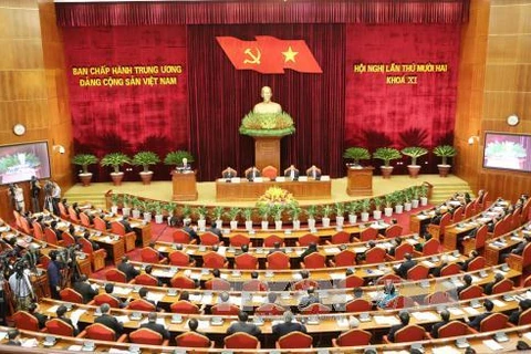 越共第十一届中央委员会第十二次全体会议在河内开幕（图片来源：越通社）