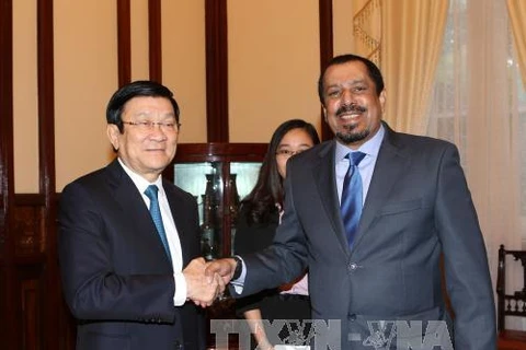 越南国家主席张晋创接见科威特驻越大使