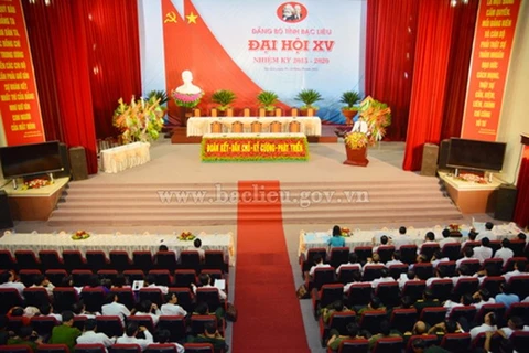 越共薄辽省第十五次代表大会10月28日隆重举行（图片来源：baclieu.gov.vn）