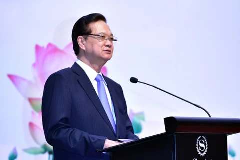 越南政府总理阮晋勇出席第十三届东盟环境部长会议并发表讲话。（图片来源于网络）