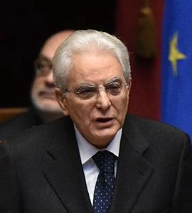 意大利总统马塔雷拉（Sergio Mattarella）。