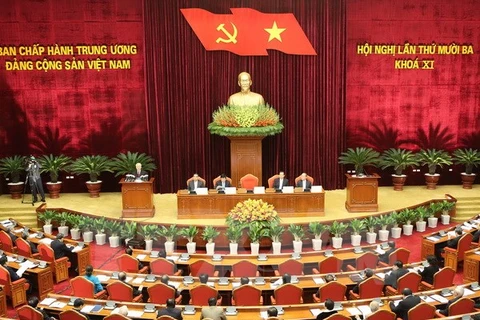 越南共产党第十一届中央委员会第十三次全体会议开幕式
