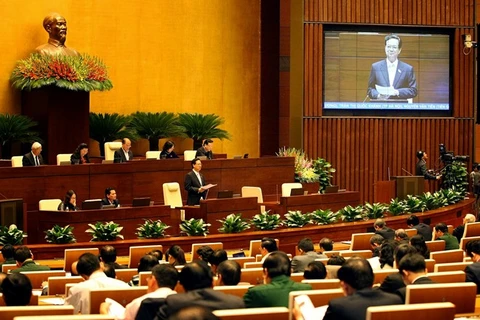 越南国会质询活动