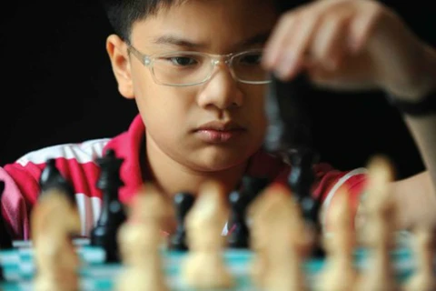 越南国际象棋选手阮英魁（图：体育报）