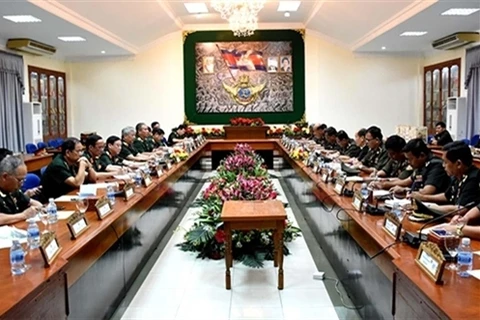 2015年越柬第一次国防对话会（图片来源：人民军队报）