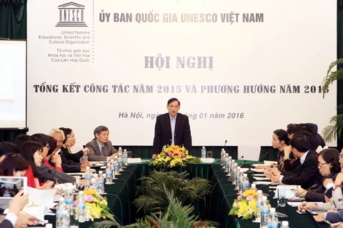 越南联合国教科文组织国家委员会2015年工作总结暨2016年工作方向部署会议（图片来源：越通社）