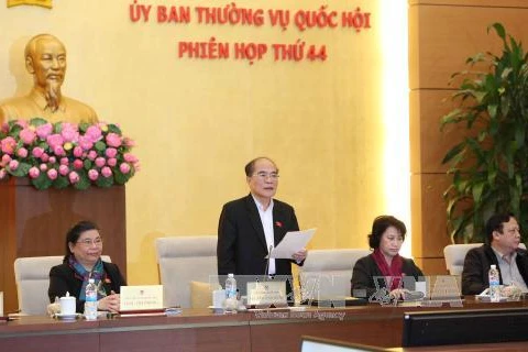 国会主席阮生雄致闭幕辞。