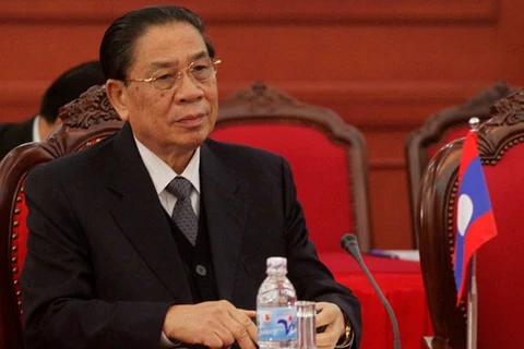 老挝人民革命党中央委员会总书记朱马利·赛雅贡（图片来源：越通社）