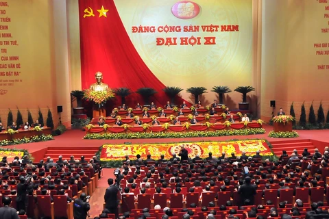 越南共产党第十一次全国代表大会开幕式（图片来源：越通社）